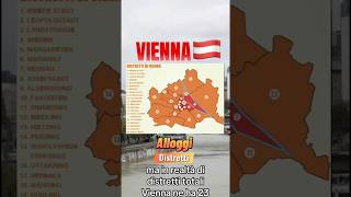 VIENNA🇦🇹 QUARTIERI & DOVE ALLOGGIARE🤔 #shorts #vienna #travel #reels