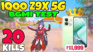 🔥iQOO Z9x 5G BGMI Test on Fps | iQOO Z9x Gaming Review