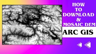 How to download and mosaic DEM in ArcGIS