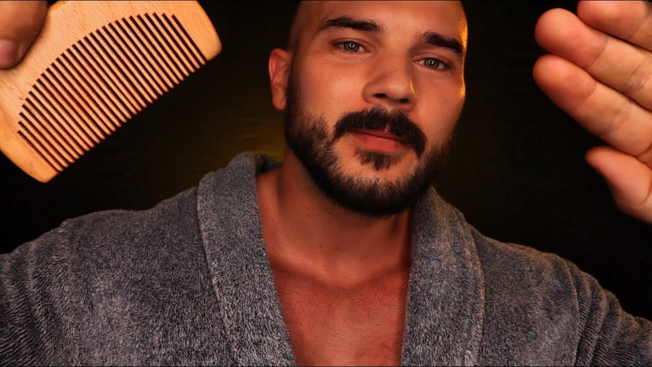 Keeping You Safe 'All Night' (Face Brushing) Hair Combing ASMR Male Personal Attention