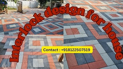 ||Interlock design for house | paver block design|| #home #interlock #bricks #video