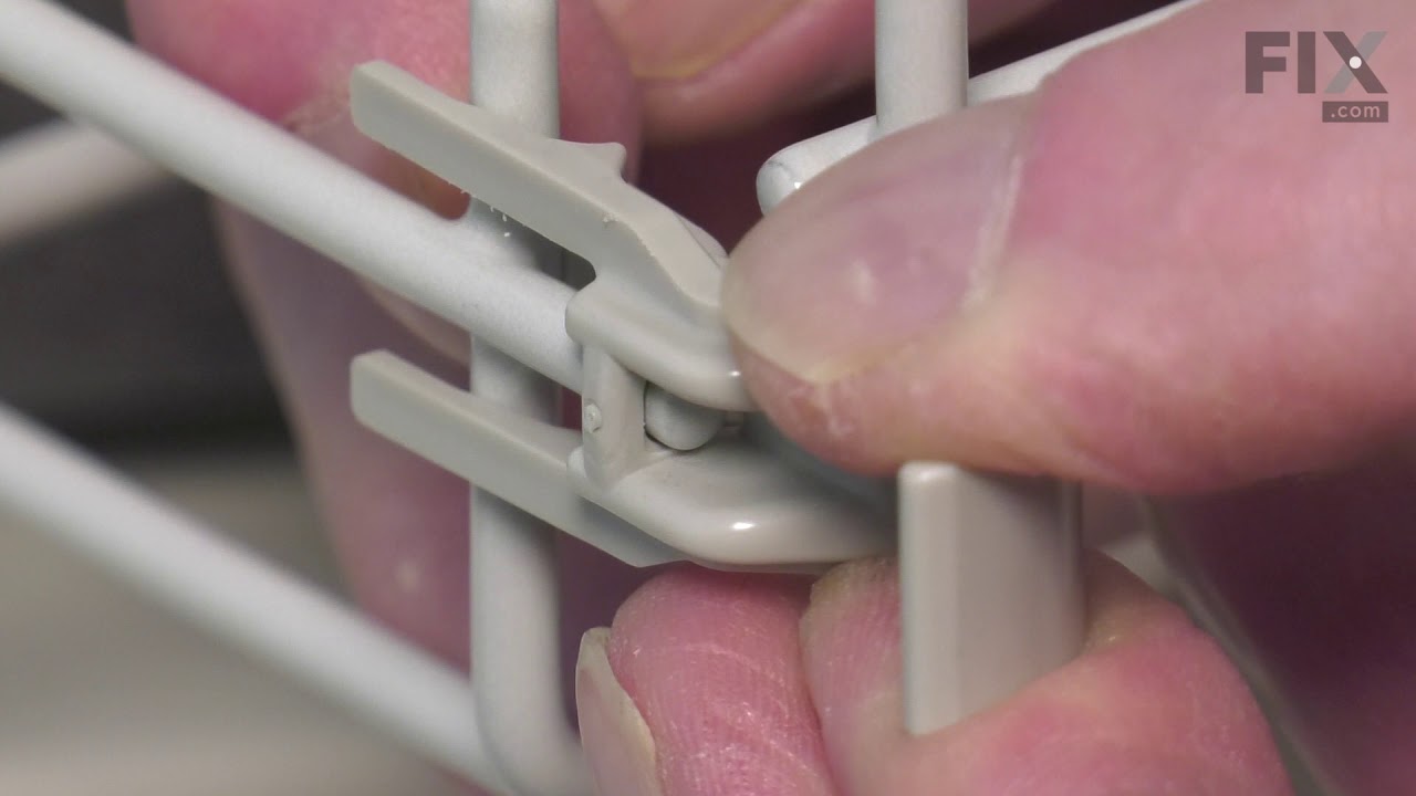 Whirlpool Dishwasher Repair - How to Replace the Dishrack - YouTube
