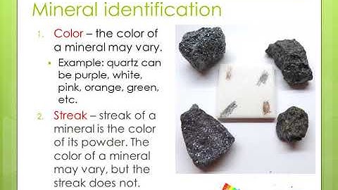 Unit 2 - Lesson 1 - Properties of Minerals