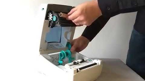 How To Install the Ink Ribbon into F&B Printer Zebra GC420T   YouTube