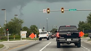 Driving Into A Tornado In Arcadia Florida With Powerful Thunderstorm