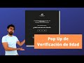 Pop Up de Verificación de edad con Elementor