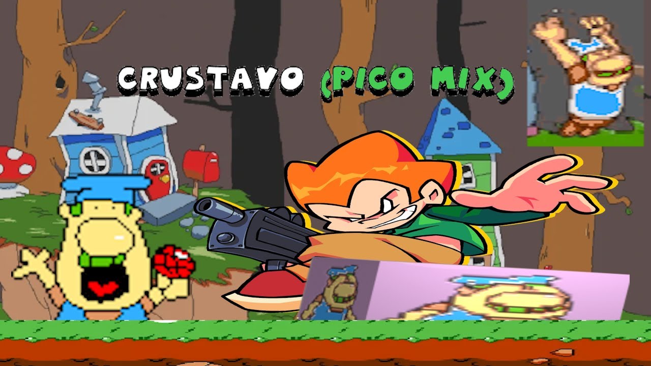 Crustavo (Pico Mix) [Friday Night Funkin] Vs Peppino - YouTube