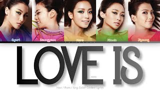KARA (카라) Love Is Color Coded Lyrics (Han/Rom/Eng)