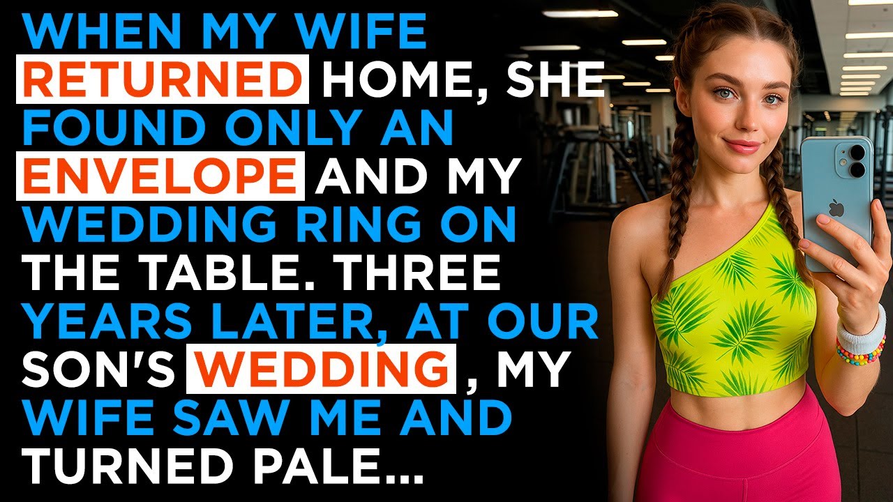 When my wife returned home, she found only an envelope and my wedding ring on the table...
