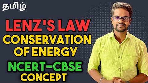 Lenz Law|Conservation Of Energy|Concepts|NCERT|CBSE|Physics 12|Tamil|Muruga MP#murugamp#tamil