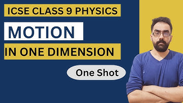 Motion in One Dimension Class 9 ICSE | Concise Physics Selina Chapter 1 Explained 🔥