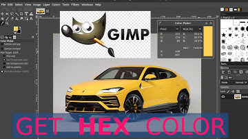 How to get color HEX value in GIMP ( 2 solutions ) byAO