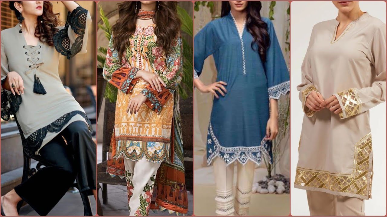 New Stylish & Beautiful Kurti Daman Designs - YouTube