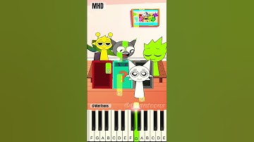 POV Test IQ for Oren, Gray, Simon and Friends | Incredibox Sprunki @wantoons - Piano Tutorial