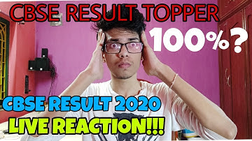 CBSE topper 2020 100%??!! || CBSE result live reaction |Cbse result 2020 | Opens CBSE topper result?
