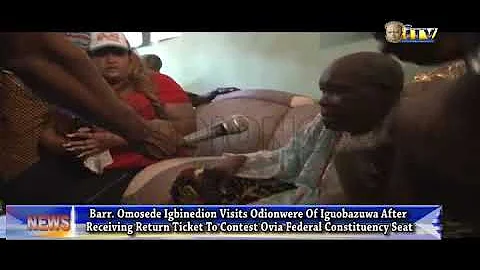 Barr. Omosede Igbinedion visits Odionwere of Iguobazuwa
