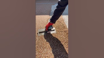 How to compact and get a smooth flawless finish on the Resin Bound, Vuba Ellis Island Blend, #shorts