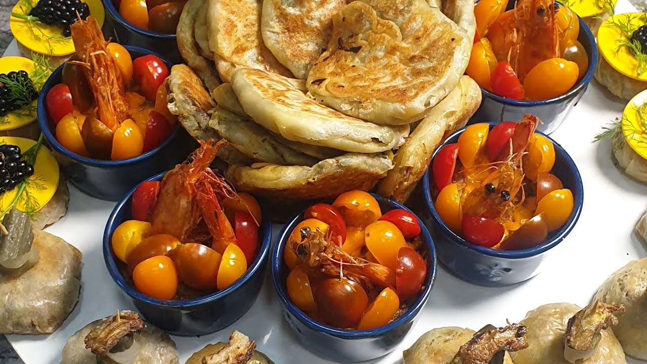 شهيوات رمضان رغايف معمرة بلشو بروكسيل البسباس والفلفة مشوية وشوربة الشعير بالفطر والبوارو👌🏻👌🏻👌🏻