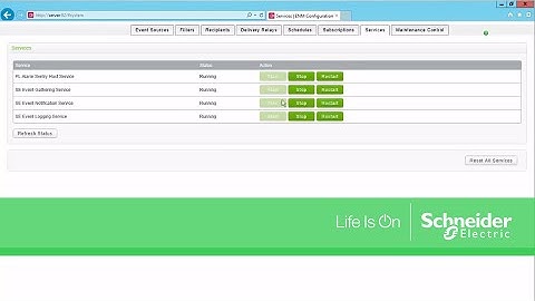 Configuring Event Notification Module for Power Monitoring Expert | Schneider Electric Support