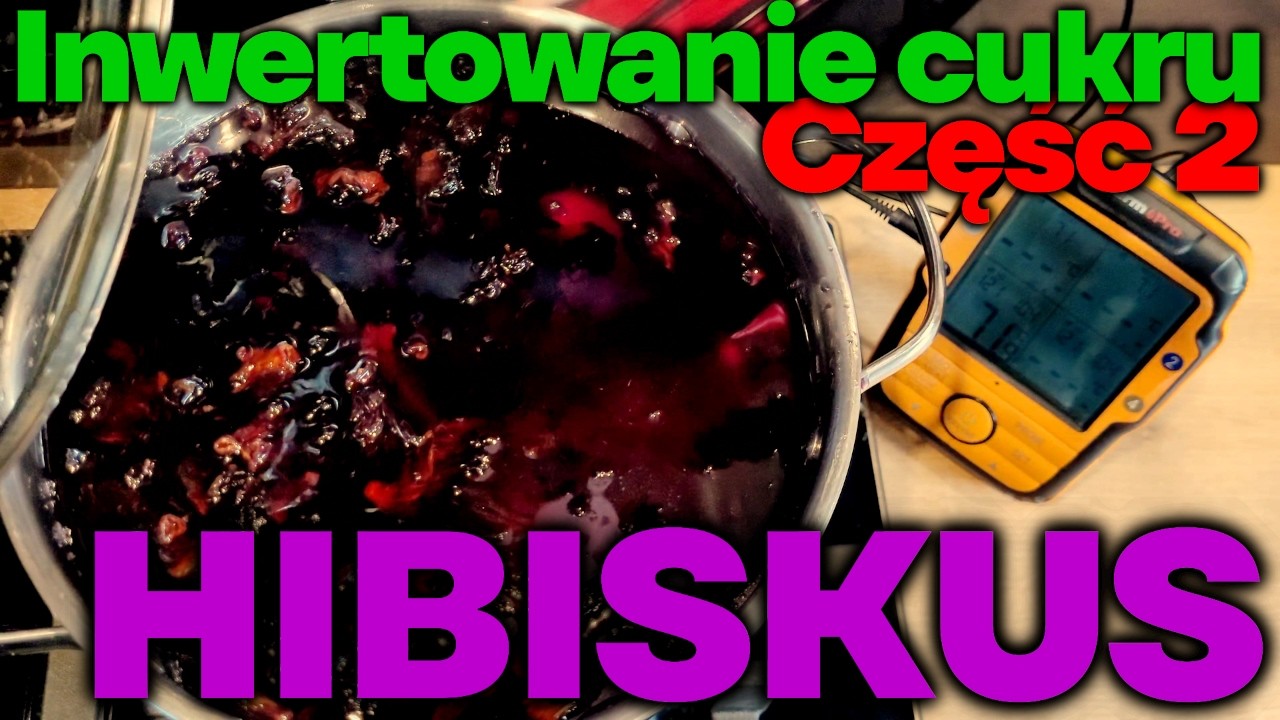 Cukier inwertowany - INWERT - hibiskus  🌺 naturalny sposób na poprawienie koloru win czerwonych