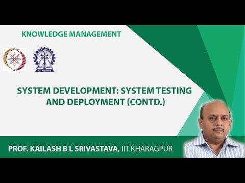 System development: system testing and deployment  (cond.)