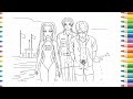 KPop Demon Hunters and Saja Boys #funny #animation #officialvideo #art #drawing #coloring