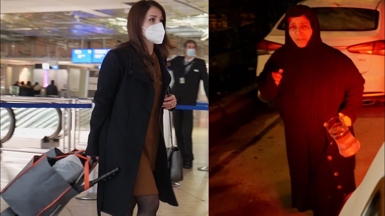 ودعت امي🥺 رجعنا لالمانيا استقبلتنا العواصف الثلجية 😱