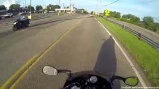 2000 Triumph TT600 Daytona Cold Start & Fast Acceleration - GoPro Hero 3