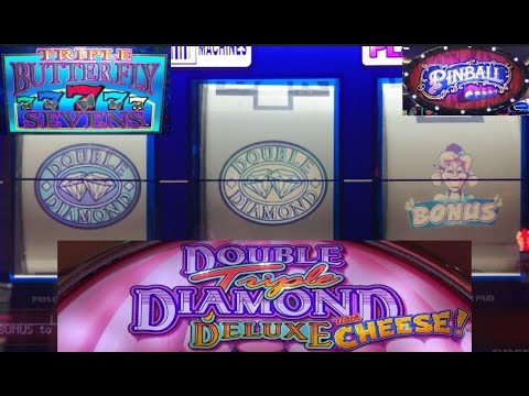 Awesome OLD school 3 Reel slot machine! Double Triple Diamond Deluxe with Cheese! Got the Bonus!