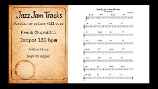Someday my prince will come - Jazz Jam Track - Bb - 130 BPM - 3/4 - Backing Track