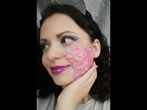 #pink #unicorn #horse #makeup #tutorial #youtube #creativemakeup #glitter