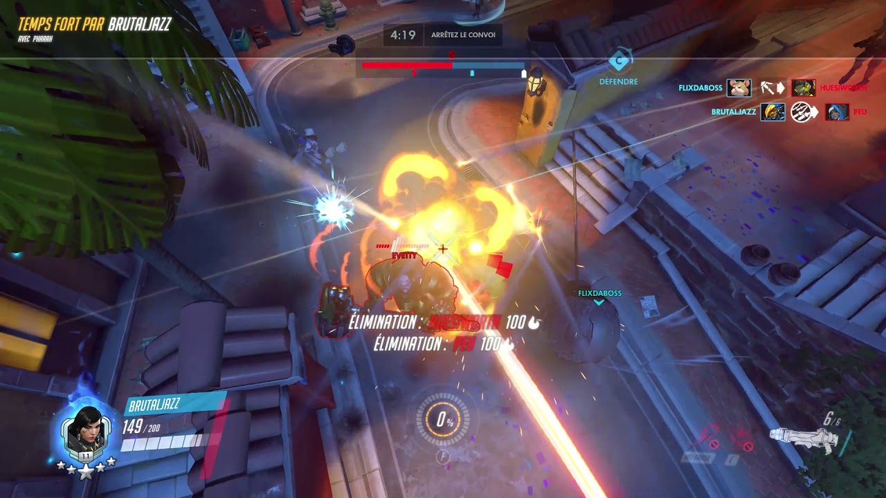 Pharah - Dorado : Justice rain 4 kills 01-19