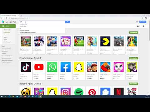 01 IKT: Google Play Store an einem Windows Rechner, PC, Laptop