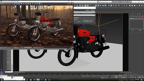 3DsMax Tutorials, Learn Lighting a  RX 100 Bike from Scratch in 3dsmax ( Part 22)