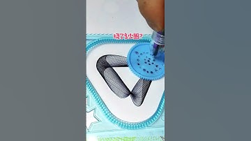 How many rotations did the pen make in total?? #spirograph #viral #asmr #shorts