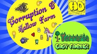 Terraria Easy Hallowed, Corruption & Crimson Farm | 1.3 Farms