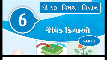 Std 10 | Gujarat Board GSEB | Science | Lesson 6 | Part 2 | ધોરણ-૧૦ | વિજ્ઞાન | જૈવિક ક્રિયાઓ | ભાગ2