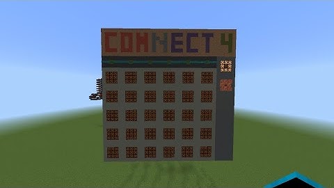 I made CONNECT 4 in Minecraft using REDSTONE