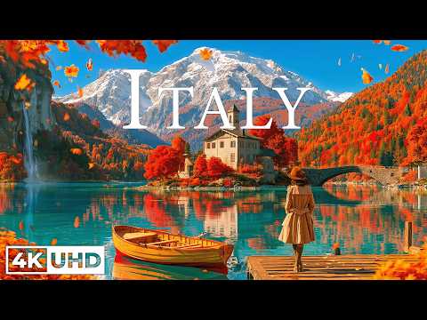 Autumn Italy 4K 🍁 Tuscany Vineyards, Lake Como Shores, Dolomite Peaks in Serene Fall Glow