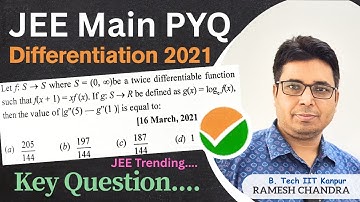 Differentiation: JEE Main 2021 PYQ 🔥| V(n) Method | Ramesh Chandra B.Tech IIT Kanpur
