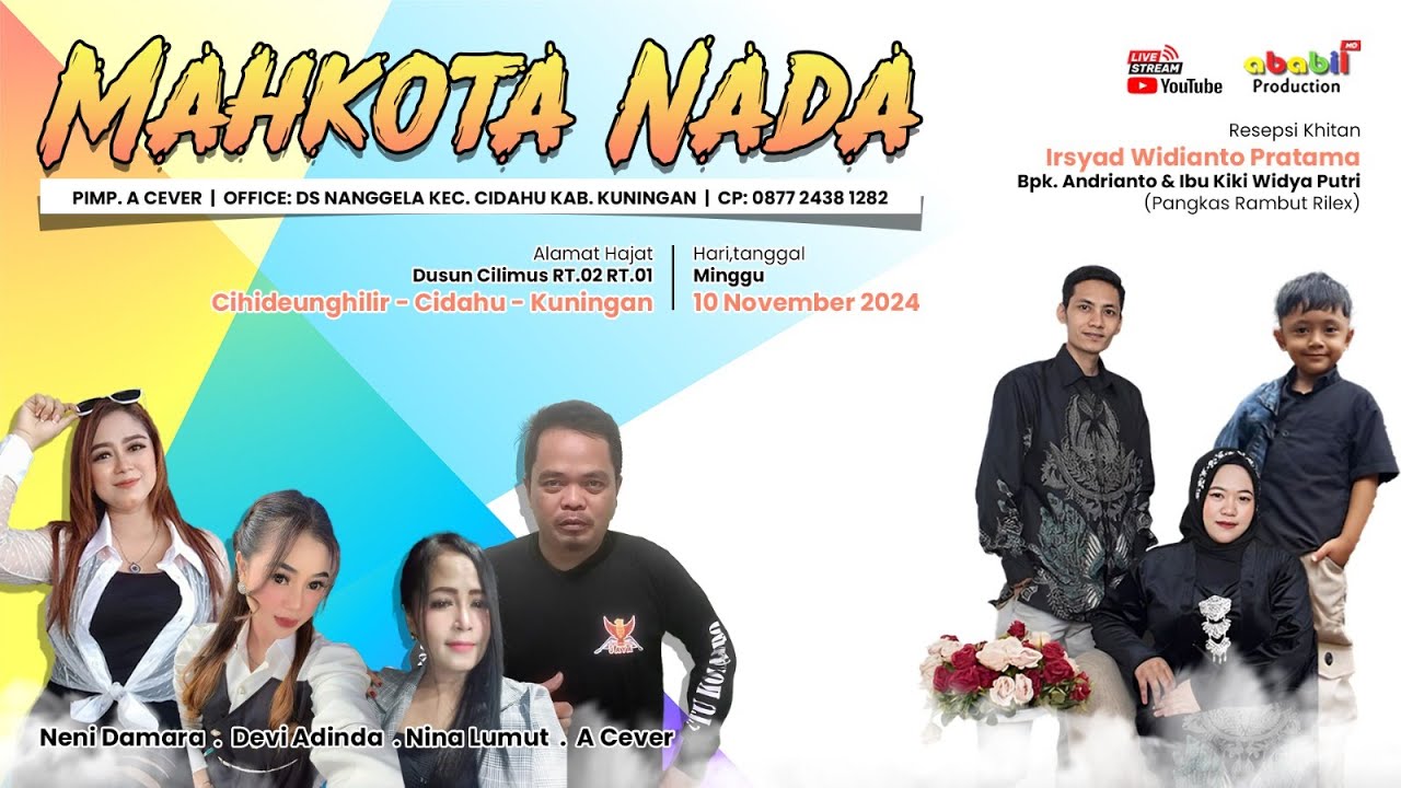 🔴MAHKOTA NADA Live Cihideunghilir-Cidahu-Kuningan (Khitanan IRSYAD WIDIANTO PRATAMA) Season Siang