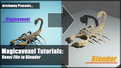 Magicavoxel Tutorials - Importing Voxel Files to Blender