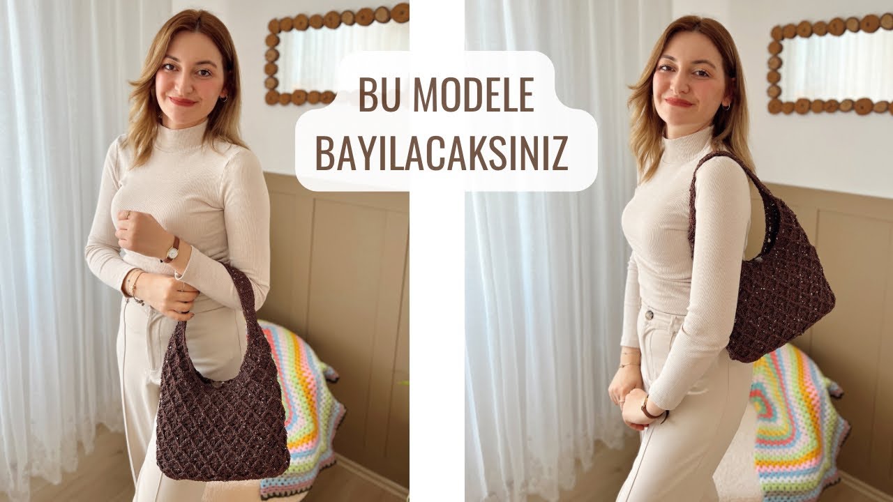 BU MODEL ÇANTAYA BAYILACAKSINIZ 🙋‍♀️ OVAL TABANLI SUPLA İPİ İLE ÇANTA YAPIMI #crochet 