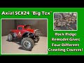 Axial SCX24 "Big Tex" Crawling on the remodeled Rock Ridge!