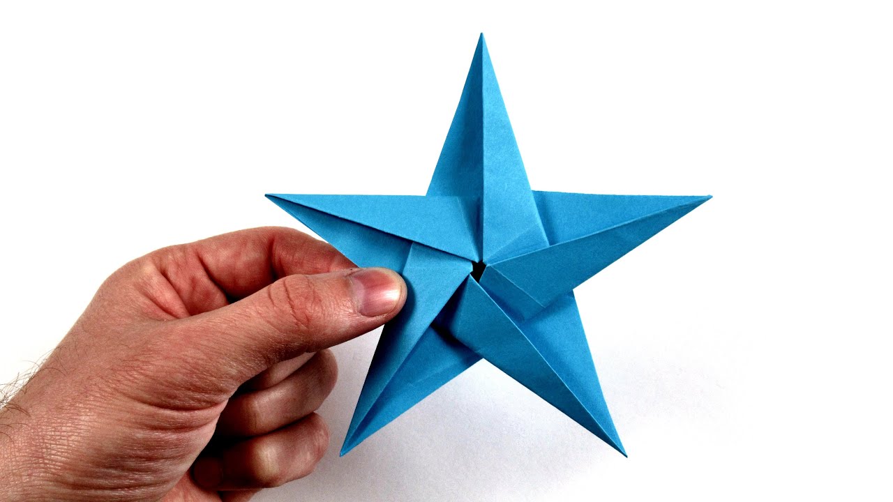 How to make Origami Star - Five Pointed Paper Star Instructions