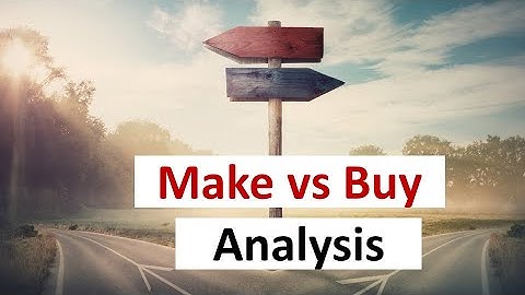 Make or buy analysis in Excel – how to do it in practice (case study)