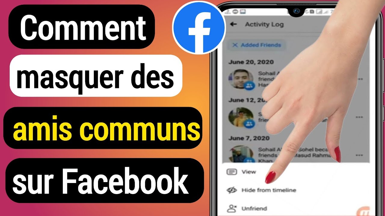 Comment masquer des amis communs sur Facebook (2022) | Masquer les amis  communs de Facebook - YouTube
