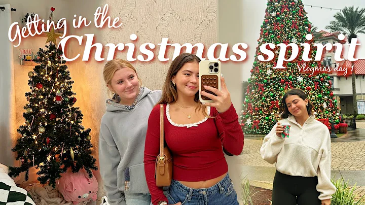GETTING IN THE CHRISTMAS SPIRIT **Vlogmas Day 1** || Shopping + room makeover