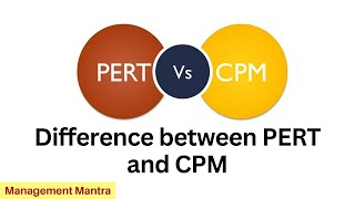 Difference between PERT and CPM