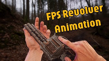 FPS Revolver (double barrel version) animation | Blender | Unreal engine 5